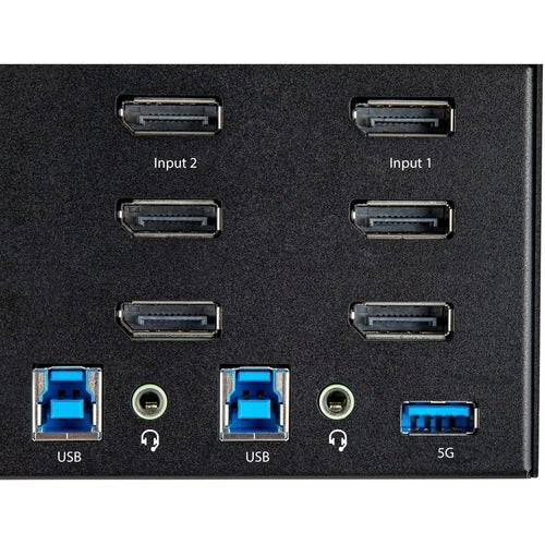 2 PORT DISPLAYPORT KVM SWITCH TRIPLE MONITOR DP 4K KVM SWITCH HUB