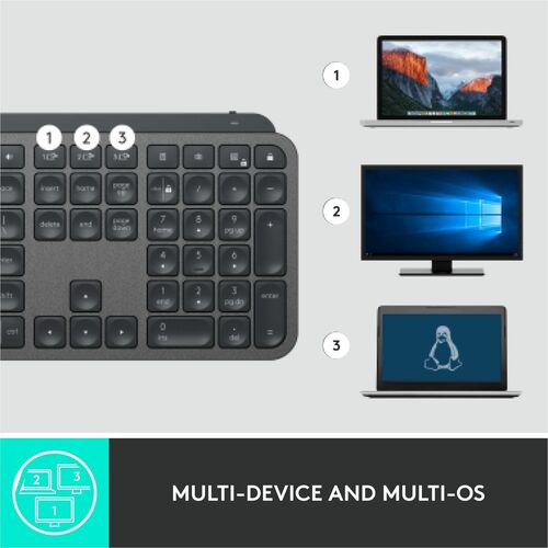 MX KEYS FOR BUSINESS GRAPHITE LOGI BOLT