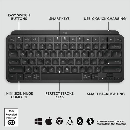 MX KEYS MINI BLACK WL KEYBOARD