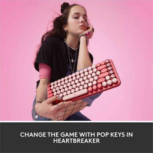 POP KEYS WL MECH KEYB HEARBREAKER ROSE WITH EMOJI KEYS