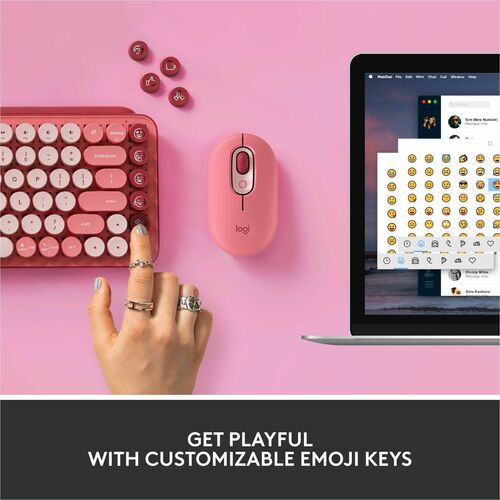 POP KEYS WL MECH KEYB HEARBREAKER ROSE WITH EMOJI KEYS