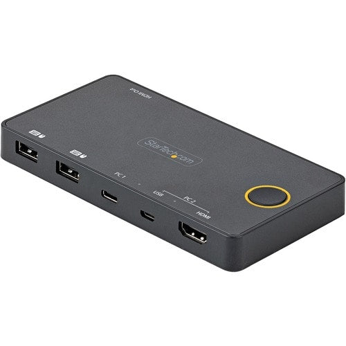 2 PORT USB C KVM SWITCH 4K USB A C HDMI HYBRID MINI KVM SWITCH
