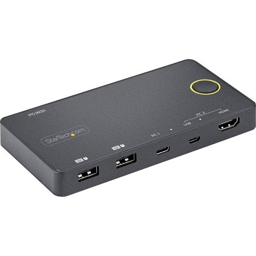 2 PORT USB C KVM SWITCH 4K USB A C HDMI HYBRID MINI KVM SWITCH