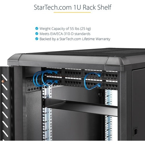 1U SERVER RACK SHELF UNIVERSAL CANTILEVER RACK MOUNT TRAY