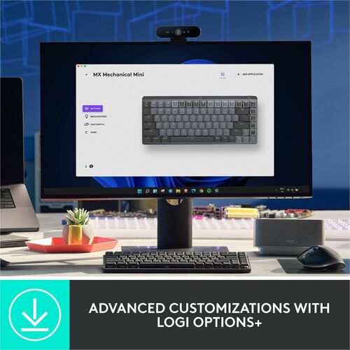 MX MECHL MINI WRLS KBRD CLICKY MINIMALIST ILLUMINATED GRAPHITE BB