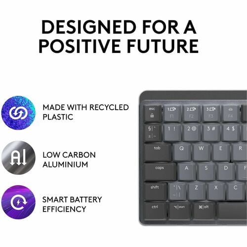 MX MECHL MINI WRLS KBRD CLICKY MINIMALIST ILLUMINATED GRAPHITE BB