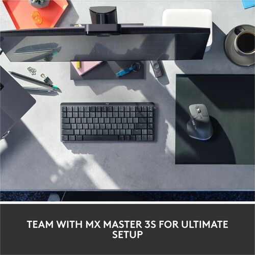 MX MECHL MINI WRLS KBRD CLICKY MINIMALIST ILLUMINATED GRAPHITE BB
