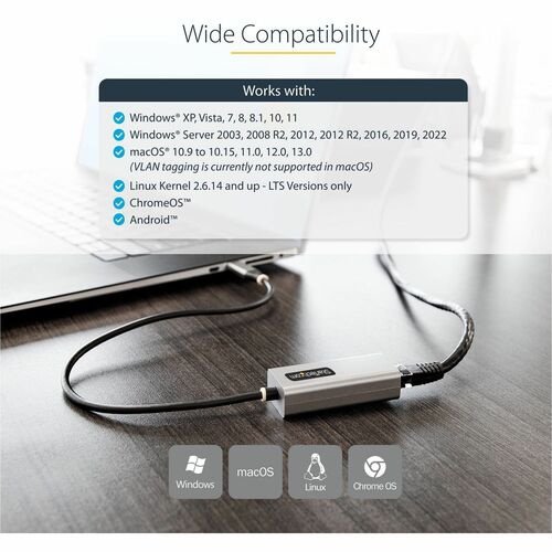 USB C TO ETHERNET ADAPTER USBC GIGABIT RJ45 LAN NETWORK DONGLE