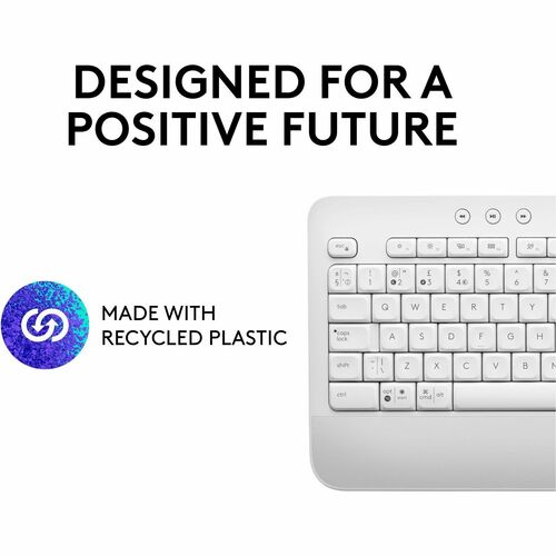 SIGNATURE K650 OFF-WHITE WIRELESS COMFORT KEYBOARD LOGI BOLT