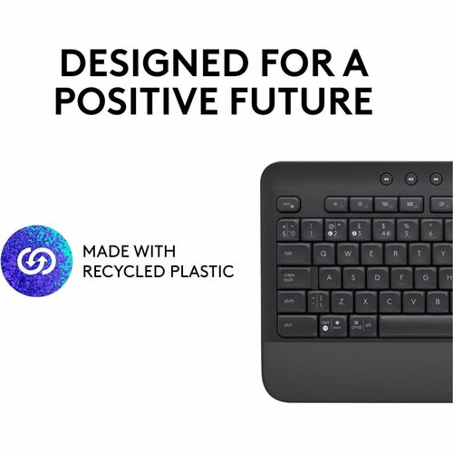 SIGNATURE K650 GRAPHITE WIRELESS COMFORT KEYBOARD LOGI BOLT