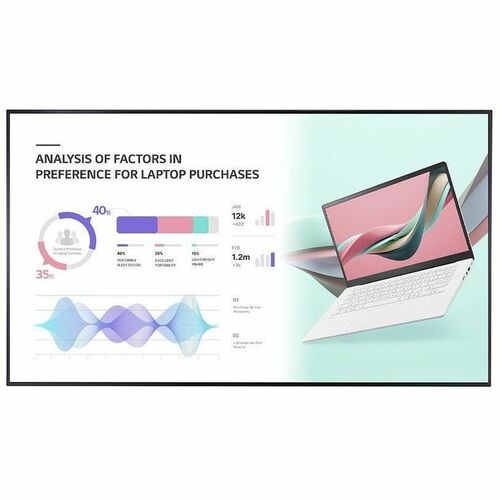 86IN LCD 3840X2160 UHD MNTR 24/7 LANDPORT HDMI DP WEBOS 6.0 SPK