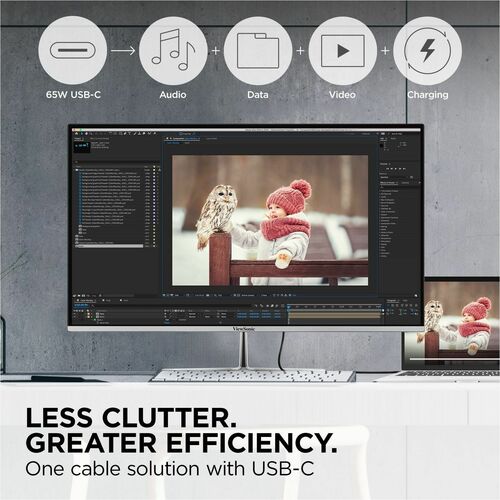 27 4K UHD THIN-BEZEL IPS MNTR W/ USB-C HDMI DP 3840 X 2160