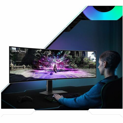 49IN CURVED 32:9 OLED FULLY ADJ STAND USB HUB SPKR FREESYNC 1YR TAA