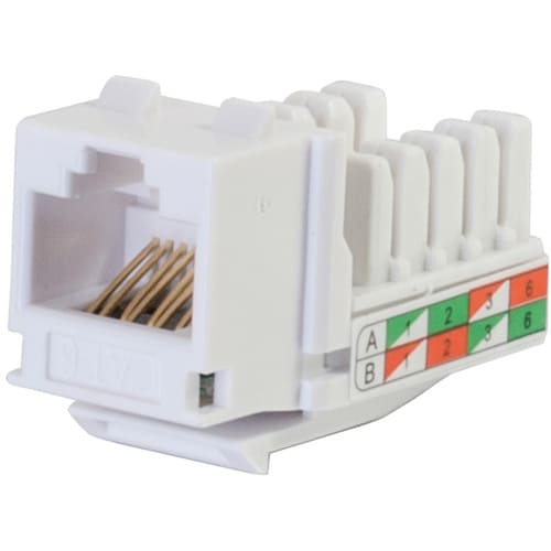 CAT6 90 KEYSTONE JACK WHT