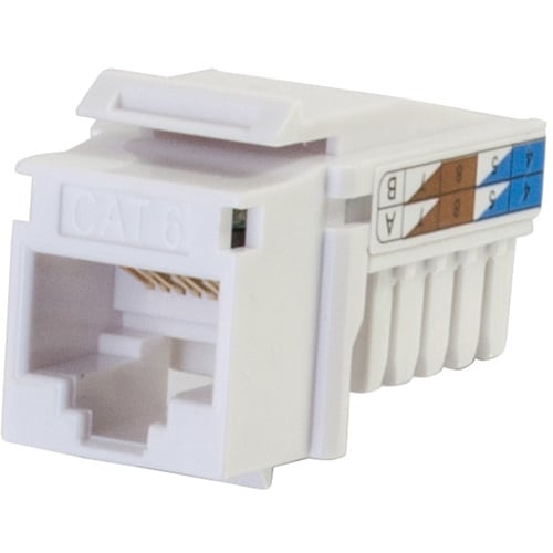 CAT6 90 KEYSTONE JACK WHT