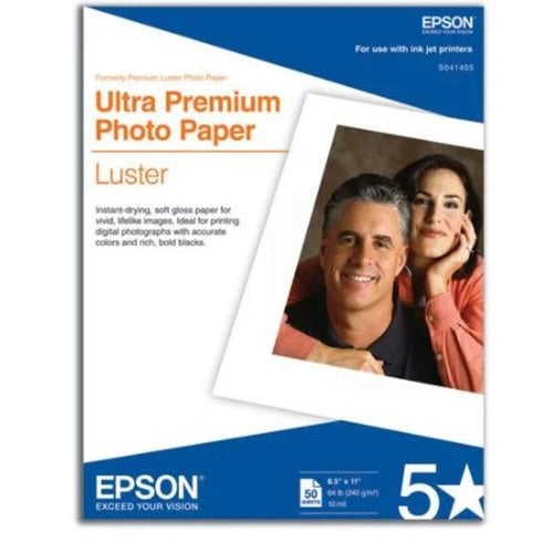 50 SHEET 8.5X11 LTR PREMIUM LUSTER PHOTO PAPER