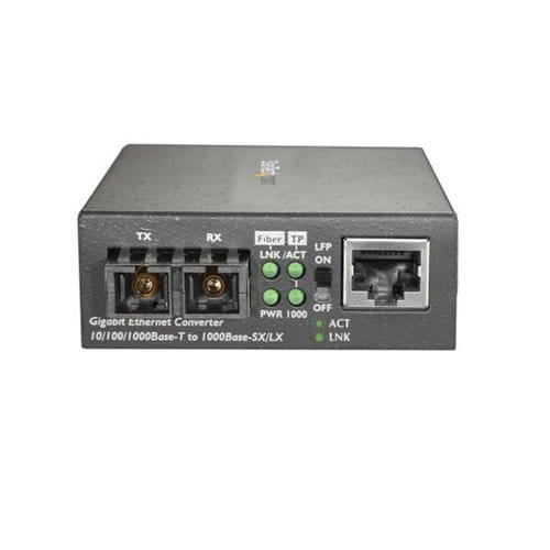 GIGABIT ETHERNET FIBER MEDIA CONVERTER GBE COPPER TO SM FIBER