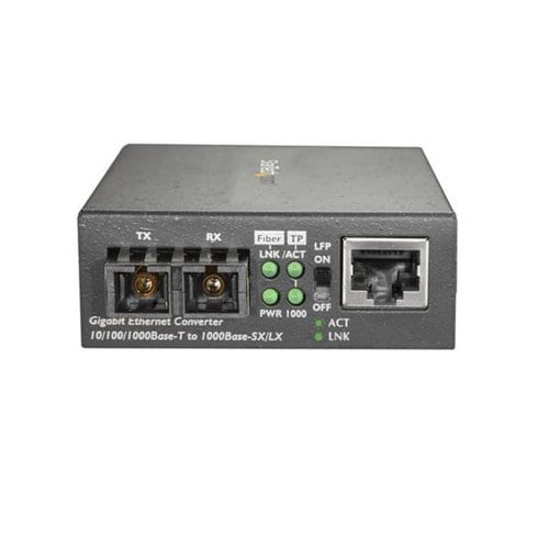 GIGABIT ETHERNET FIBER MEDIA CONVERTER GBE COPPER TO SM FIBER