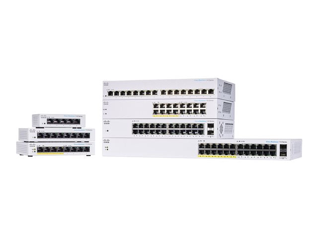 Cisco CBS110-24T-NA Business110series Unmanaged Sw 24p Ge 2x1g Sfp Shared Cbs110-24t