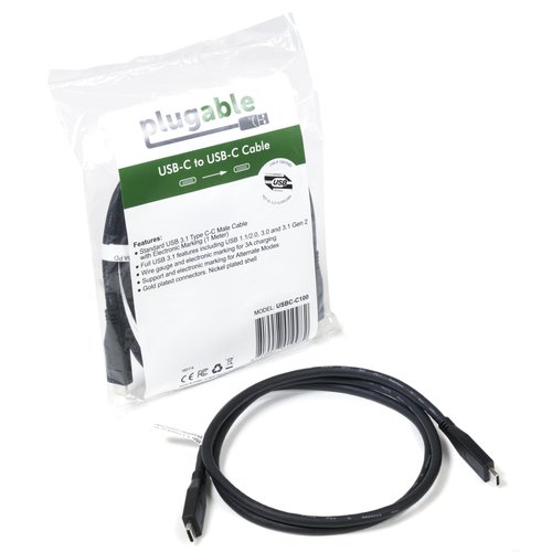 PLUGABLE USBC-C100 10 GBPS USB C TO USB C CABLE