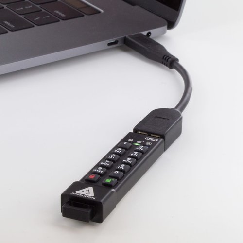 4GB 256-BIT AES XTS HW ENCRYPTED SECURE USB 3.0 MEM KEY