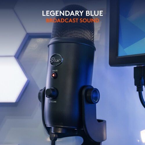 BLUE YETI USB MIC-BLACKOUT YETI