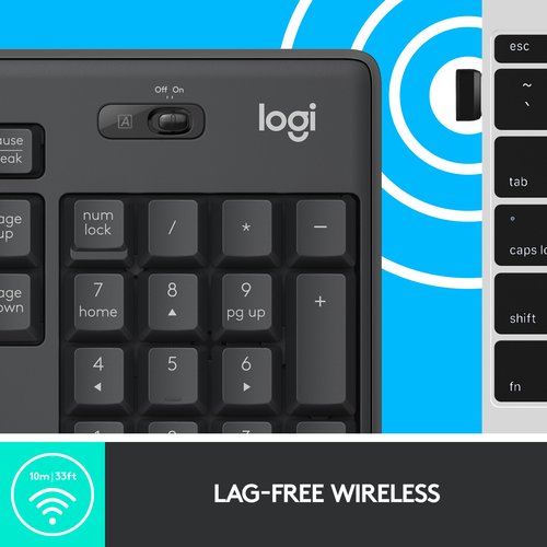 MK295 SILENT WL KEYBOARD MOUSE COMBO GRAPHITE