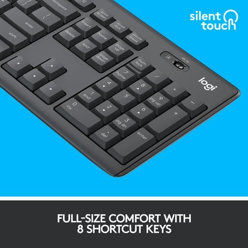 MK295 SILENT WL KEYBOARD MOUSE COMBO GRAPHITE