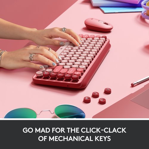 POP KEYS WL MECH KEYB HEARBREAKER ROSE WITH EMOJI KEYS