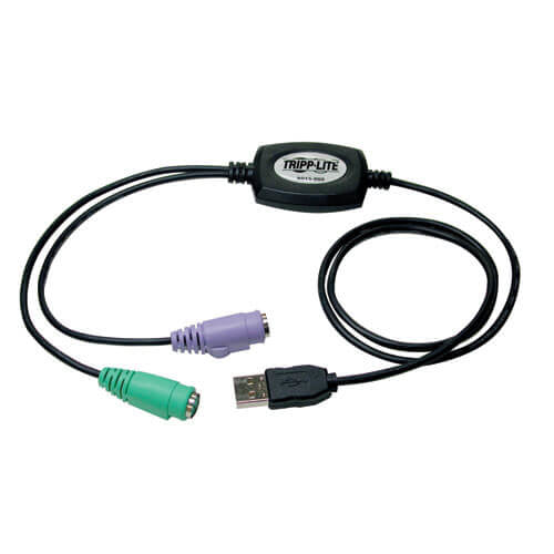 Eaton Tripp Lite Series USB to PS/2 Adapter for Keyboard and Mouse