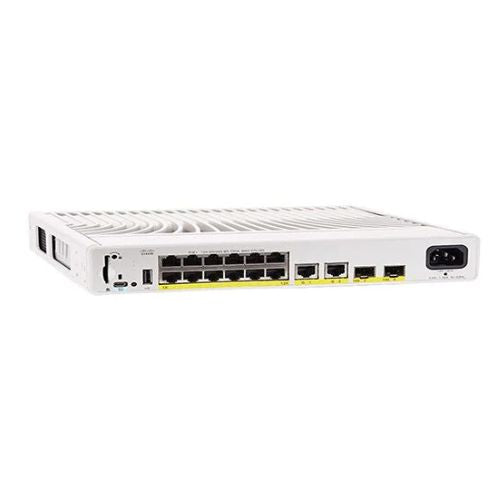 Cisco C9200CX-12T-2X2G-A 12-Port PoE+ Switch – Compact Layer 3 Managed 10G/1G Connectivity