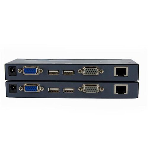 USB VGA KVM CONSOLE EXTENDER OVER CAT5 UTP W/ CABLES