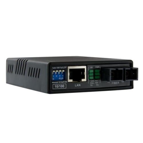 10/100 FIBER MEDIA CONVERTER SC FAST FIBER TO ETHERNET CONVERTER MM