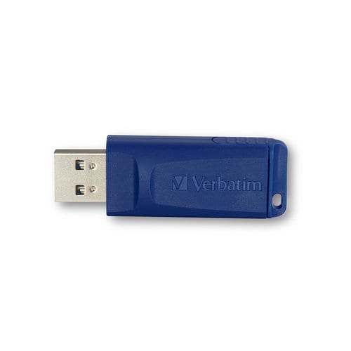4GB FLASH DRIVE USB 2.0 RETRACTABLE BLUE 97087