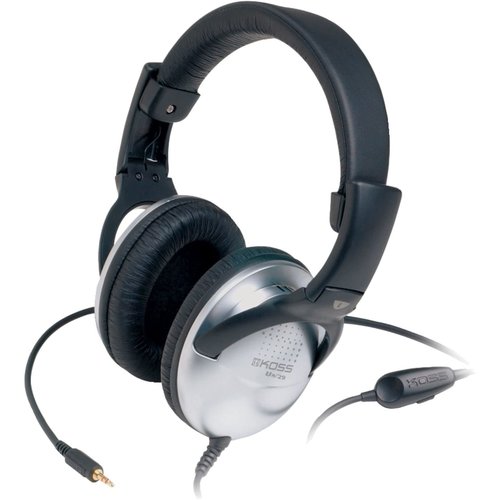 UR29 08 OVER EAR HEAD SET 3.5MM 8FT VOL LEATHERETTE COLLAPSIBLE