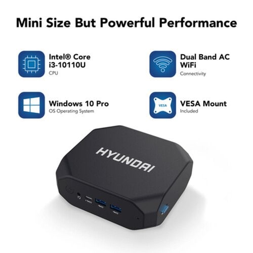 HYUNDAI MINI PC INTEL CORE I3 8GB RAM 256GB M.2 SSD - WINDOWS 10
