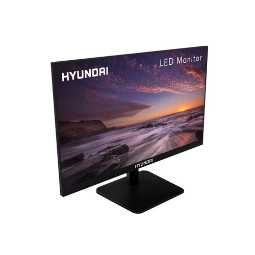 HYUNDAI 23.8IN FHD FLAT OFFICE MONITOR BLACK