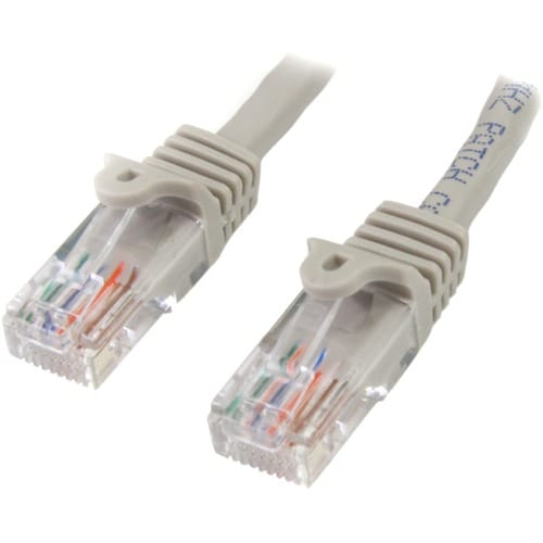 3FT GREY CAT5E CABLE SNAGLESS ETHERNET CABLE GIGABIT LAN RJ45