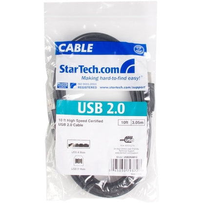 10FT USB A TO B CABLE USB 2.0 USB A TO B MALE PRINTER CABLE CORD