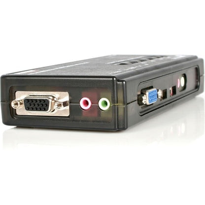4 PORT USB VGA KVM SWITCH KVM SWITCH KIT CABLES AUDIO VIDEO