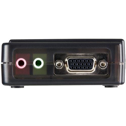 4 PORT USB VGA KVM SWITCH KVM SWITCH KIT CABLES AUDIO VIDEO