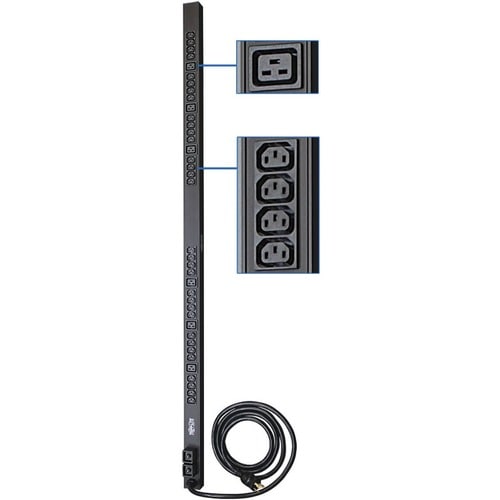 PDU BASIC 5/5.8KW 208-240V 30A 6 C19 32 C13 L6-30P 10FT CORD 0U
