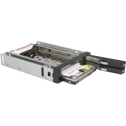 HARD DRIVE BAY MOBILE RACK DUAL 2.5IN SATA HDD SSD HOT SWAP