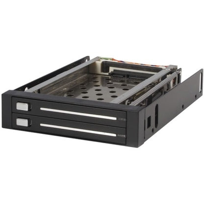 HARD DRIVE BAY MOBILE RACK DUAL 2.5IN SATA HDD SSD HOT SWAP