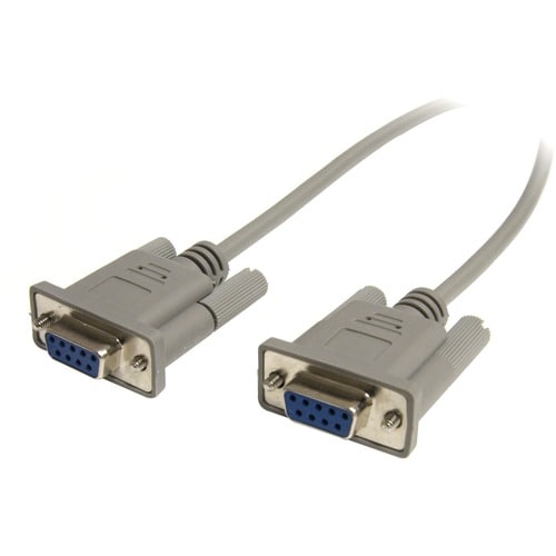 25FT SERIAL NULL MODEM CABLE DB9 F/F CROSS WIRED