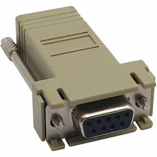 RJ45-F MODULAR SERIAL ADAPTER DB9-F STRAIGHT THROUGH WIRING