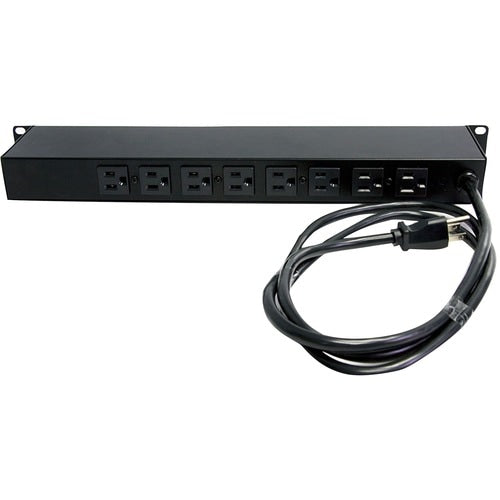 HORIZONTAL RACK MOUNT PDU 8 PORT SERVER RACK POWER STRIP