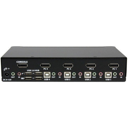 4 PORT DISPLAYPORT KVM SWITCH USB AUDIO DP RACKMOUNT KVM SWITCH