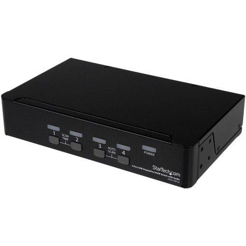 4 PORT DISPLAYPORT KVM SWITCH USB AUDIO DP RACKMOUNT KVM SWITCH