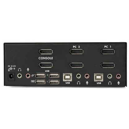 2 PORT DUAL MONITOR DISPLAYPORT KVM SWITCH TWO DISPLAYS DP KVM
